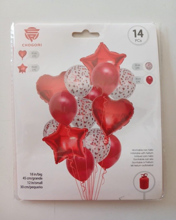 Producto - SGML 14P. Corazón y Estrella Rojo
