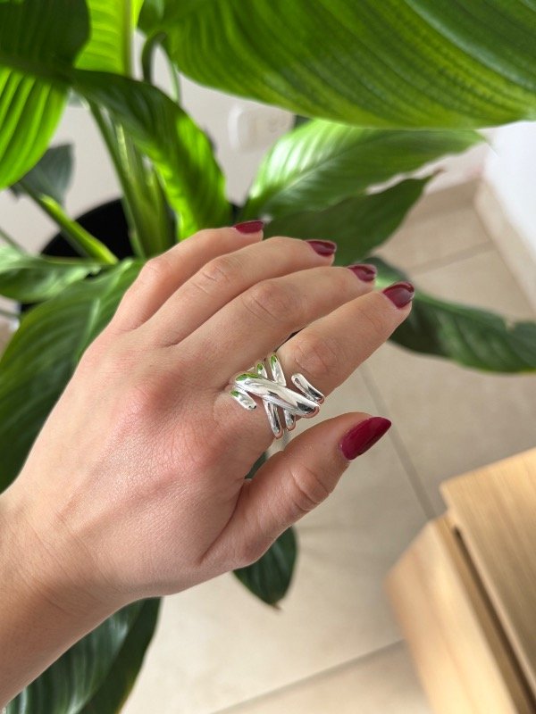 Producto - Anillo Cruzado Chunky