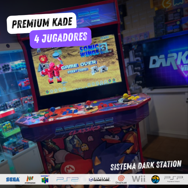 Producto - ARCADE PREMIUM CON SMART 32" PARA 4 JUGADORES CON SISTEMA DARK-STATION PLAY 2