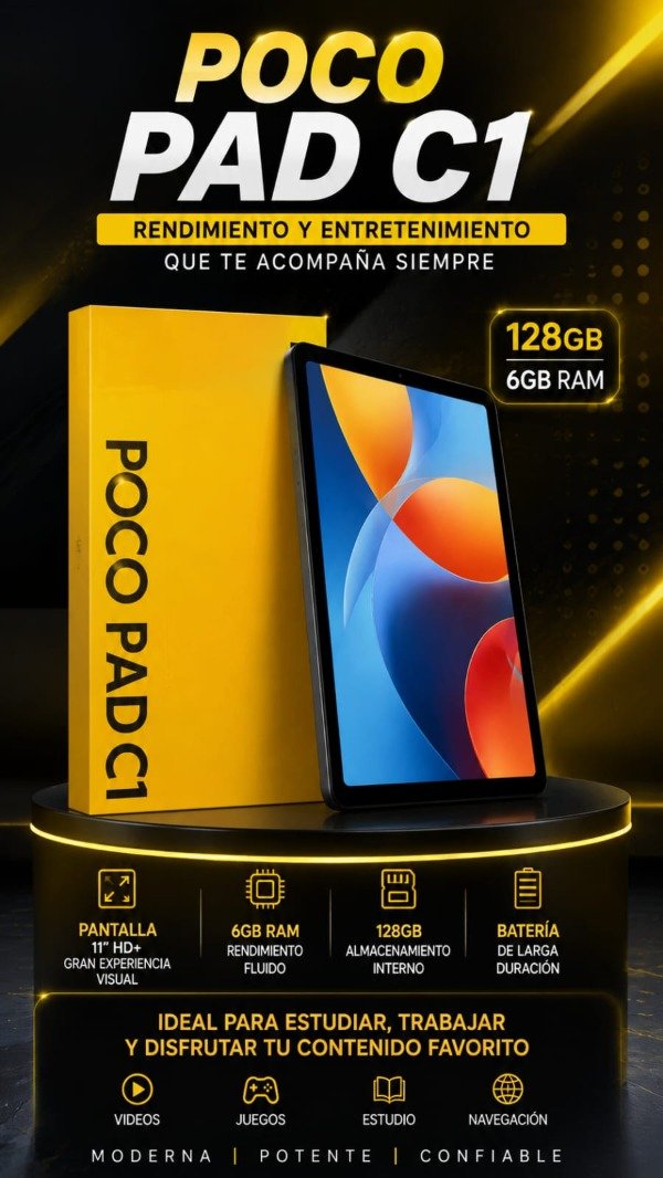 Producto - TABLET XIAOMI POCO PAD C1 128GB 6 RAM