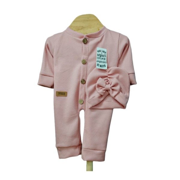 Producto - Conjunto Dúo Enterito con Gorro para Bebés y Beba