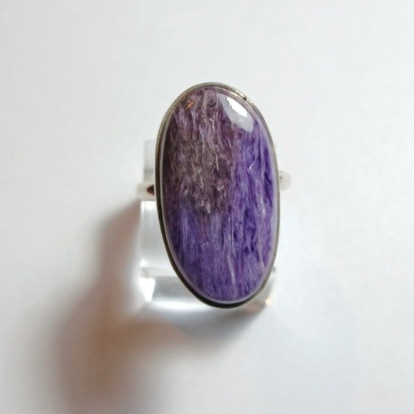 Producto - Anillo Plata 925 con charoita - Talle 21