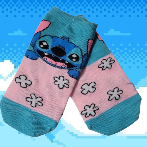 Producto - SOQUETE DE ADULTO STITCH FLOWERS