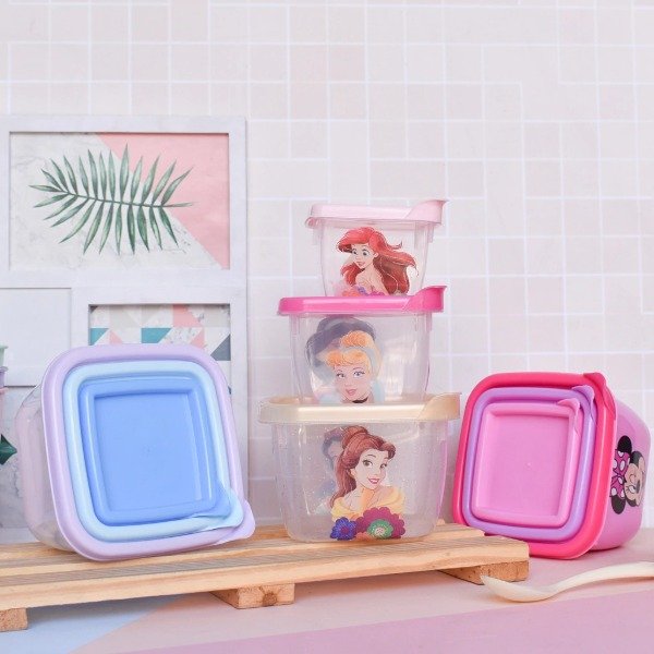 Producto - Set de 3 contenedores Princesas