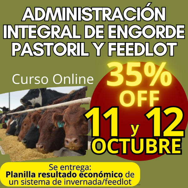 Producto - Curso Online: Administración Integral de Engorde Pastoril y Feedlot - 0