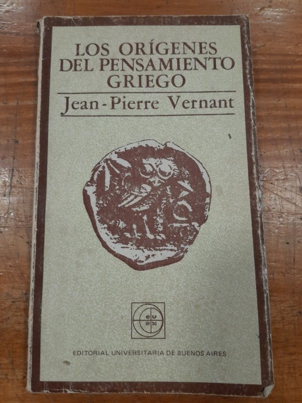 Producto - Origenes del pensamiento griego - J P Vernant