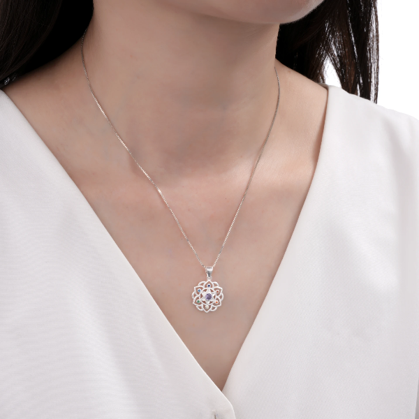 Producto - Dije Flor de Loto 7 Chacras