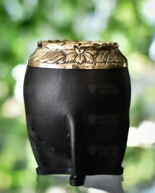 Producto - Mate Torpedo Premium de Calabaza Seleccionada con Virola Cincelada a Mano