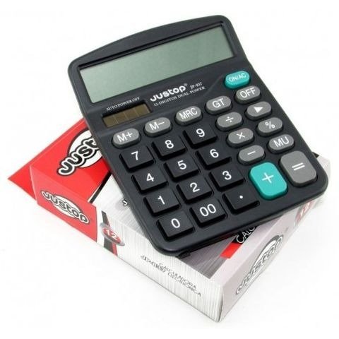 Producto - CALCULADORA 12 DIGITOS ELECTRONICA 12X14.5CM JUSTOP
