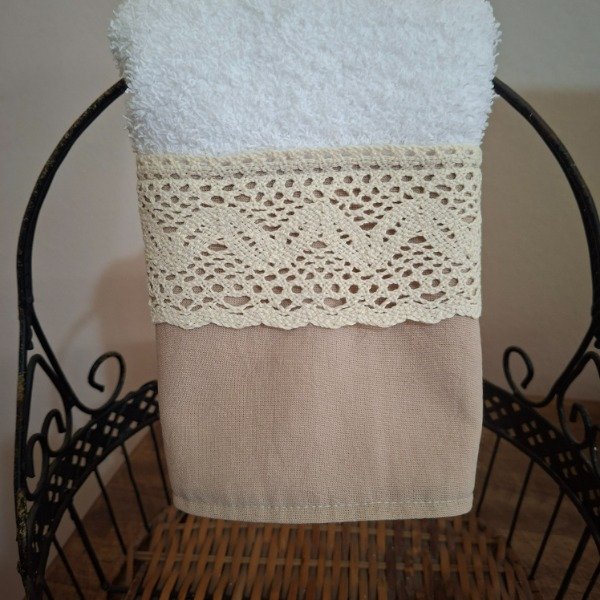 Producto - TOALLITA CON PUNTILLA ALGODON