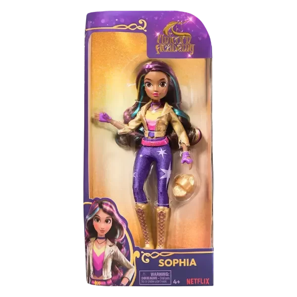 Producto - Muñeca Sophia Unicorn Academy Articulada 24cm + Accesorios