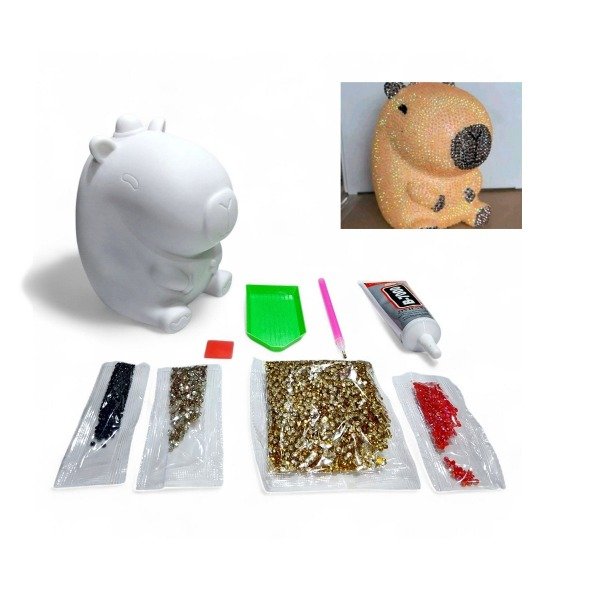 Producto - Alcancia Capibara Diamond Painting 3d