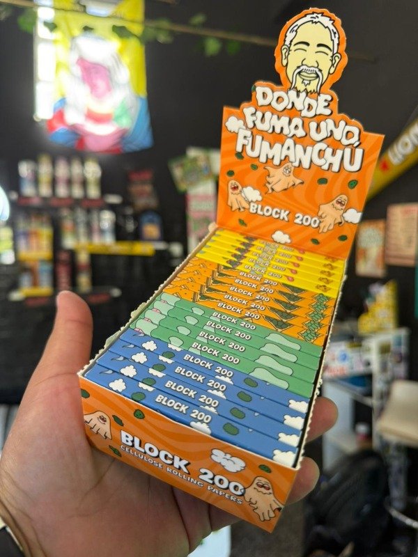 Producto - SEDAS FUMANCHU CELULOSA 1 1/4 BLOCK 200 - PAPELILLOS TRANSPARENTES NATURALES