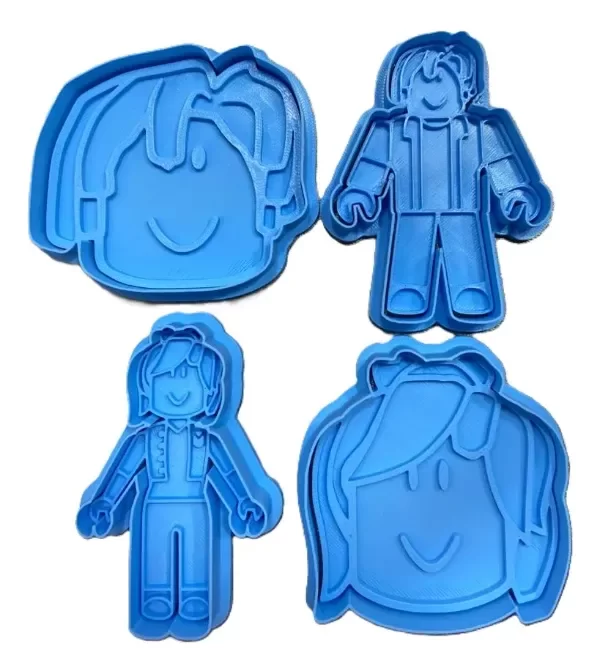 Producto - Set De Cortantes + Sellos Roblox P/ Masas Pelotocino Galletas Porcelana