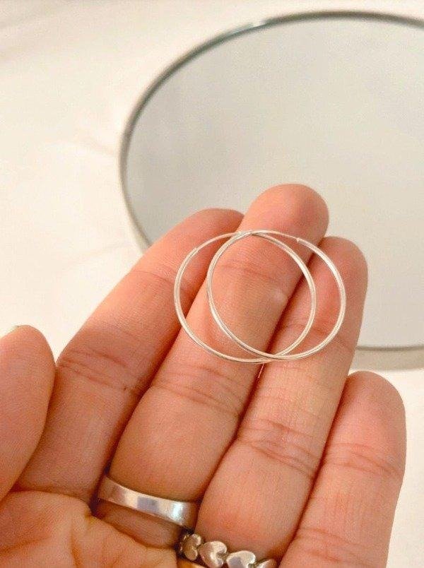 Producto - Aros argolla Fina 1,1 mm N 3