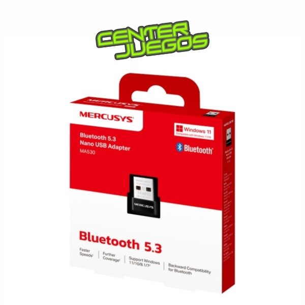 Producto - ADAPTADOR BLUETOOTH USB 5.3 MERCUSYS MA530