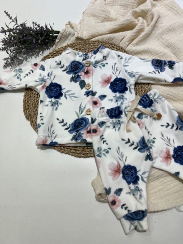 Producto - Set BC plush flores azules