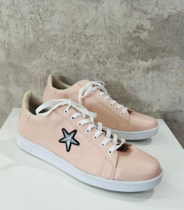 Producto - Zapatillas Símil cuero Rosa Estrella