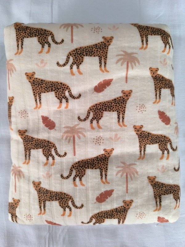 Producto - Manta de lanilla leopardo