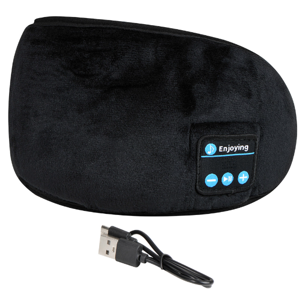 Producto - Antifaz p/dormir c/auriculares -bluetooth -bat. recargable 200 mAh -black -