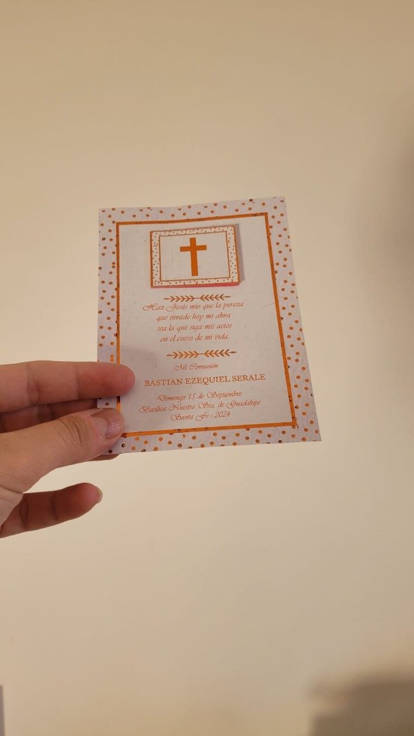 Producto - Estampitas de Comunión Premium con Mini Libro de Oraciones - 7