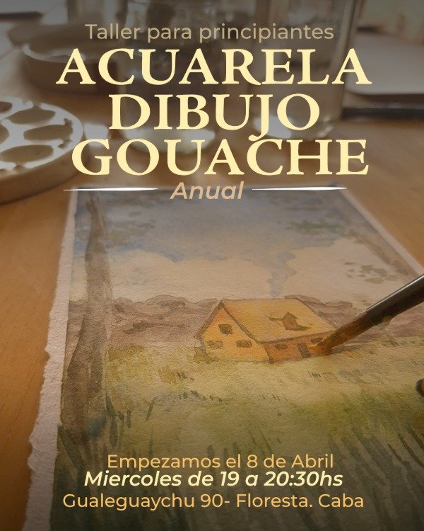 Producto - Taller Anual de Acuarela, gouache y dibujo