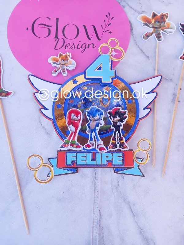 Producto - Topper 3D shaker - Sonic