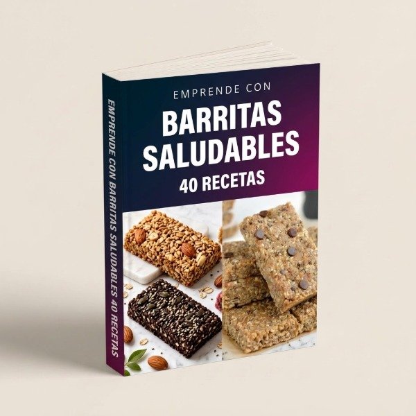 Producto - 40 Barritas Saludables Recetario Libro pdf Imprimible Digital - 0