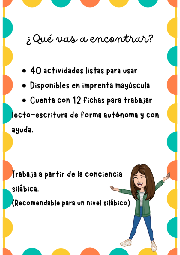 Producto - Fichas de refuerzo de Lecto-escritura  - 2025 - 1