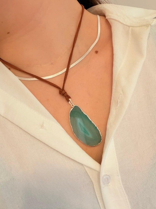 Producto - Collar Amor - Agata verde - 0