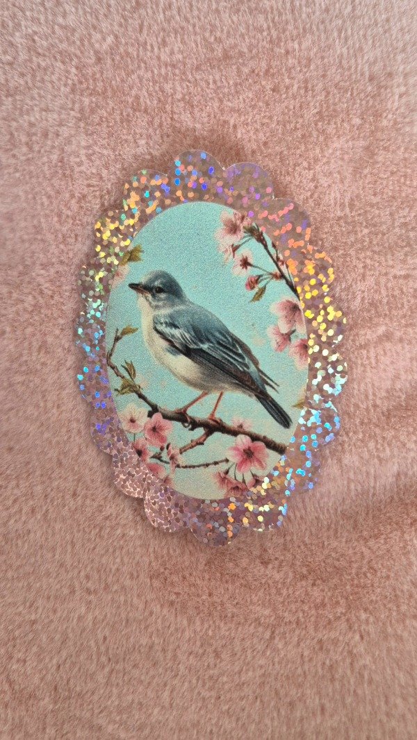Producto - Sticker Pajaro Rosa