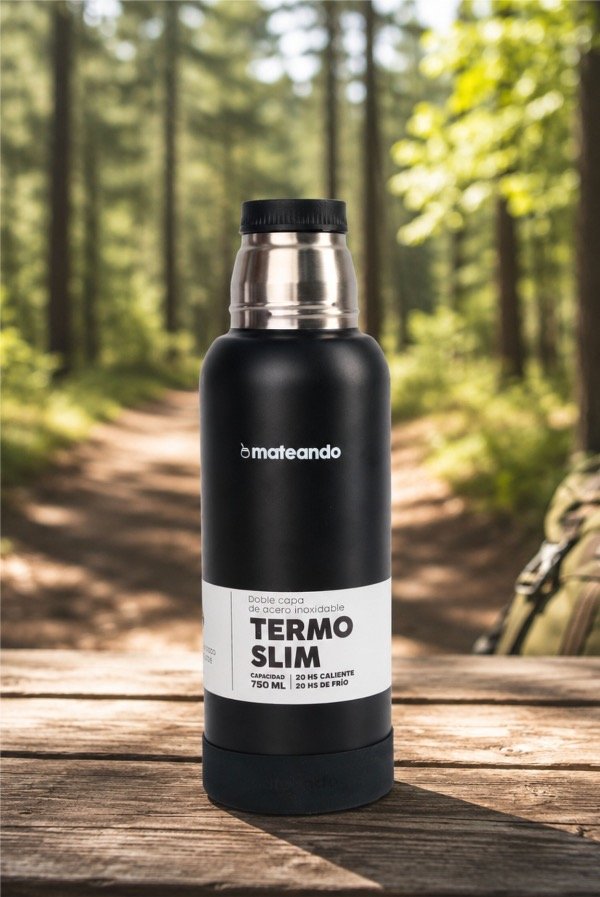 Producto - TERMO MATEANDO SLIM 750 ML. - NEGRO