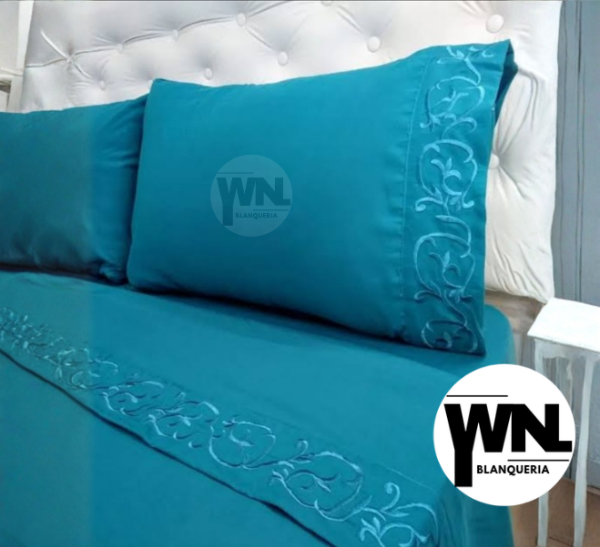 Producto - SABANAS CON BRODERIE 2Y1/2 PL.