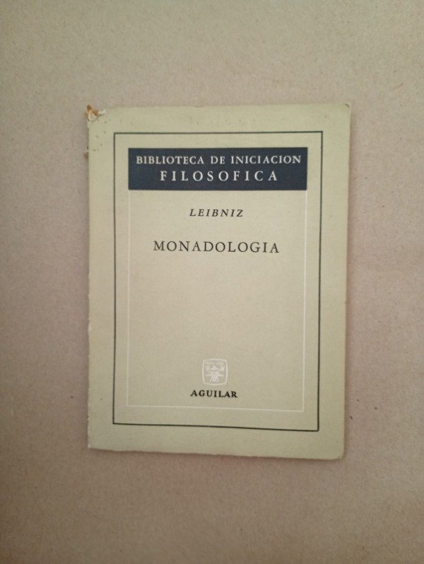 Producto - Monadologia - Leibniz - Aguilar 1964