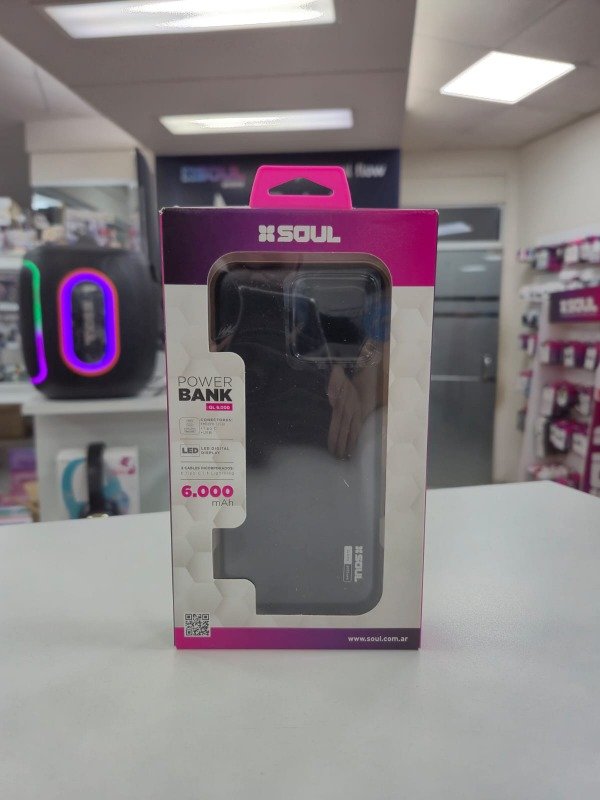 Producto - Power Bank 6.000 mAh Ligth+Type c con Display Soul PBS-QL6000
