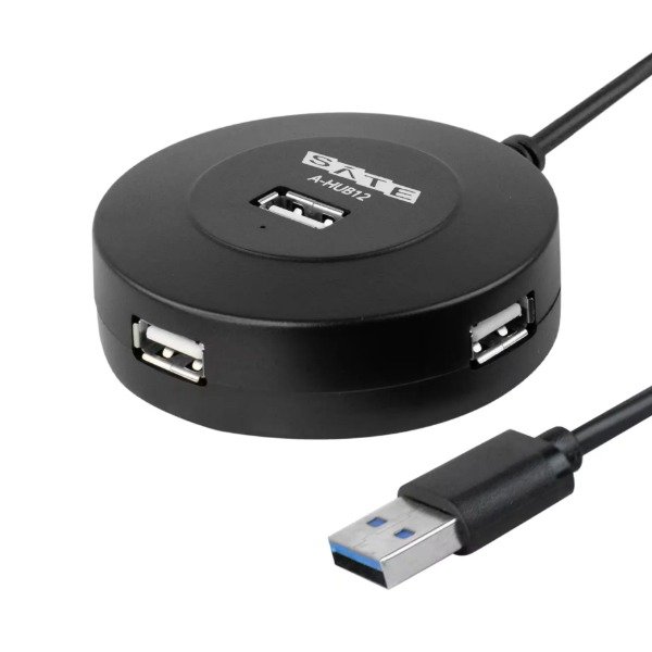 Producto - Satellite HUB A-HUB12 - 4 Portas - USB - Negro