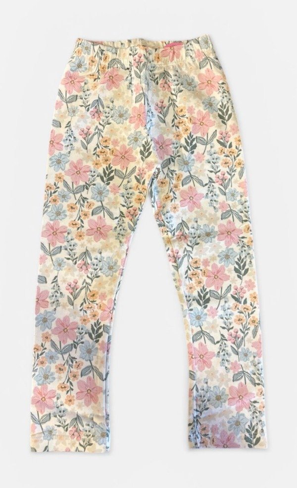 Producto - Calza flores celestes