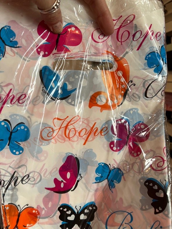 Producto - 50 bolsas 20x30 mariposas