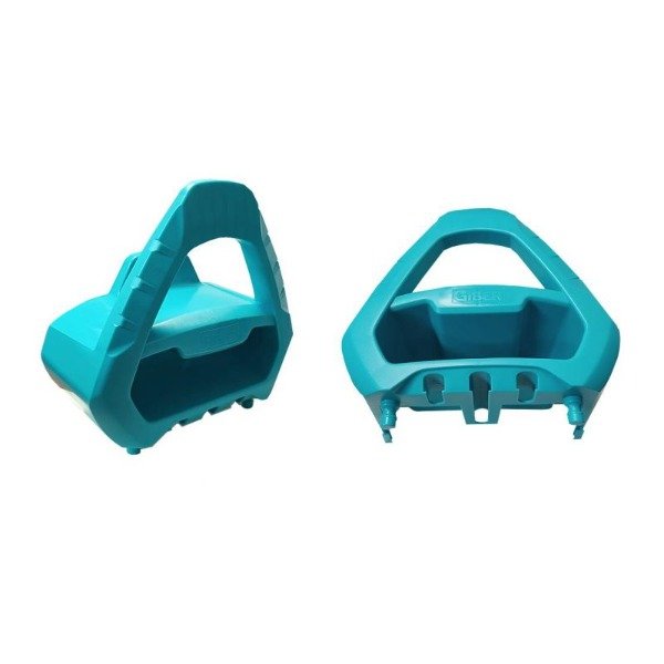 Producto - 11220   SOPORTE PLASTICO TURQUESA P/MANGUERA GIBER