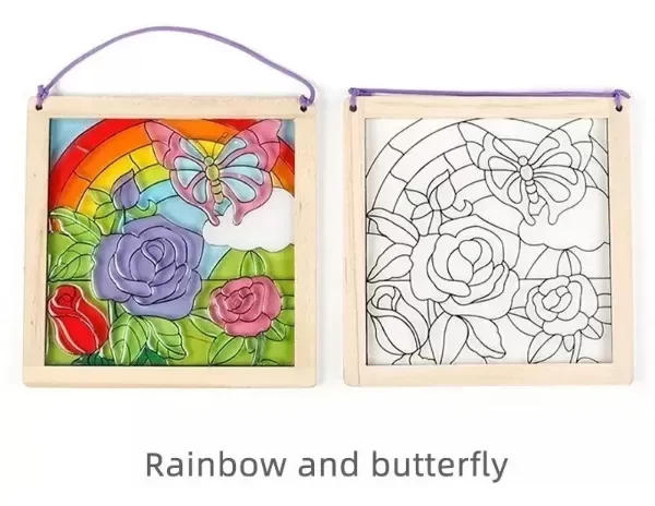Producto - Cuadro DIY. Manualidad. Arma el dibujo con pegatinas de gel. - 1