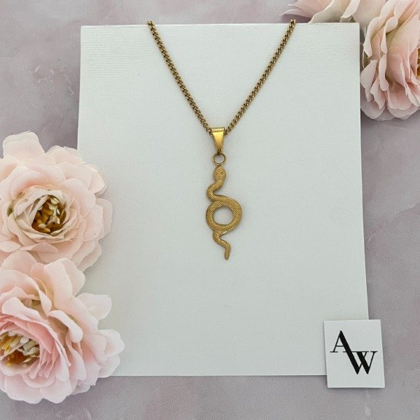 Producto - Cadena Con Dije Acero Dorado Art 4000