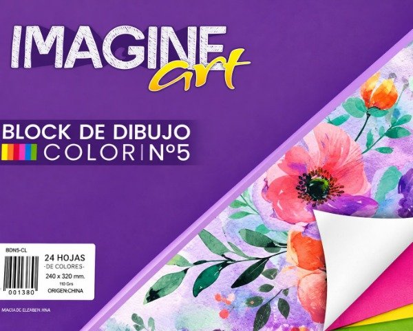 Producto - Hojas de Dibujo N5 Colores Varios