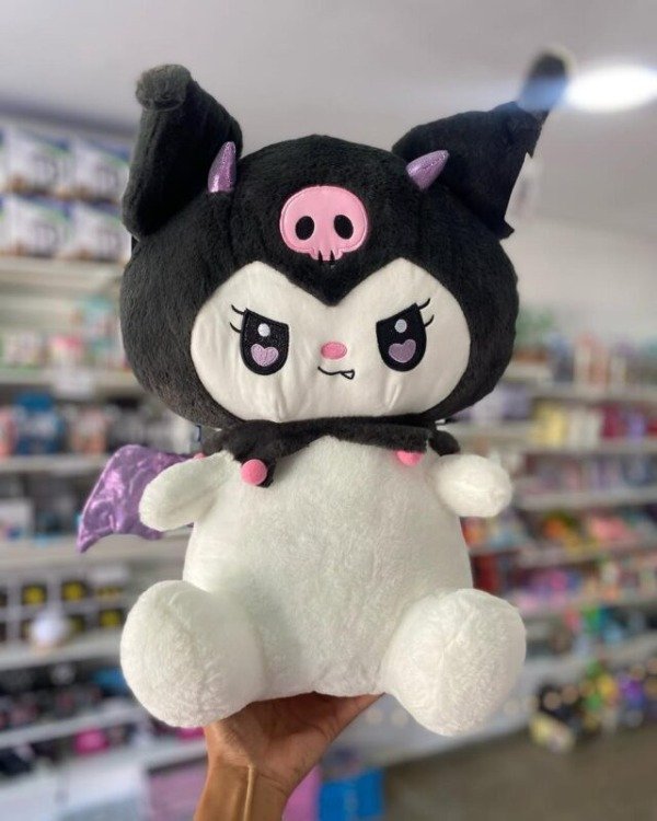 Producto - Peluche con Manta. Kuromi con Alas