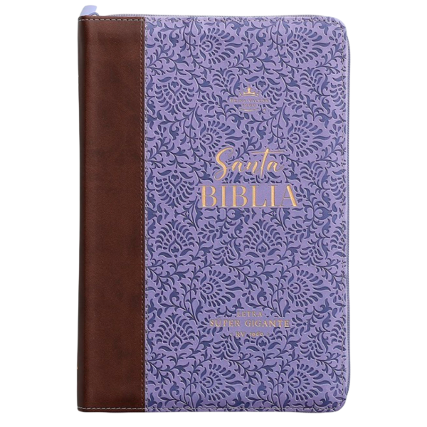 Producto - Biblia Reina Valera 1960 Letra Súper Gigante Café E Lila