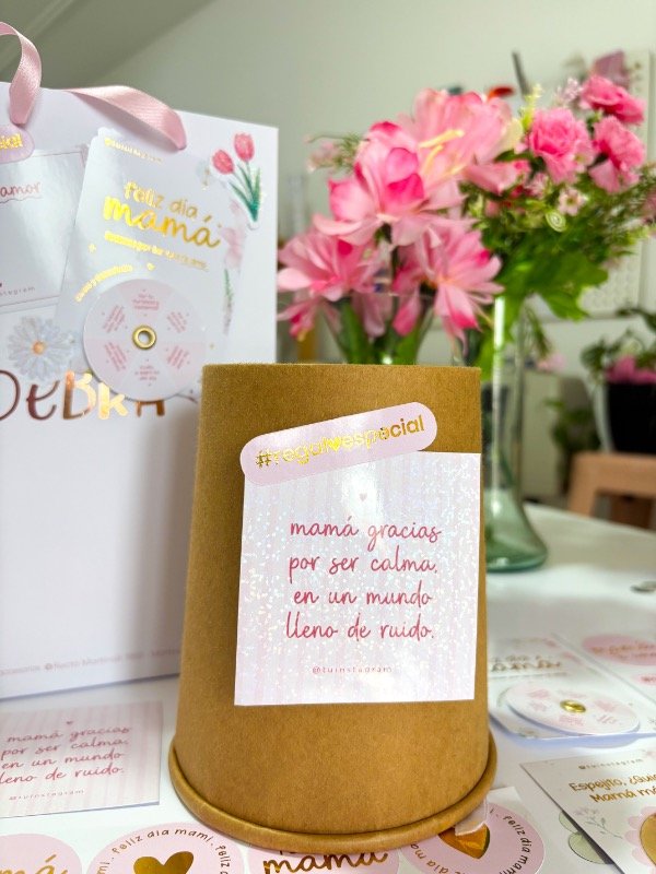 Producto - Tarjeta Glitter Mamá