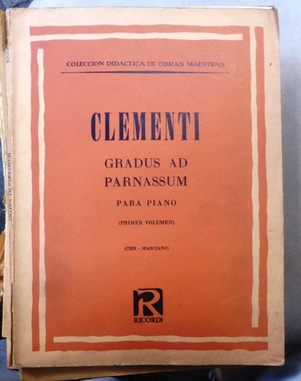 Producto - GRADUS AD PARNASSUM PARA PIANO - 1ER VOL.  - CLEMENTI - RICORDI - 1970