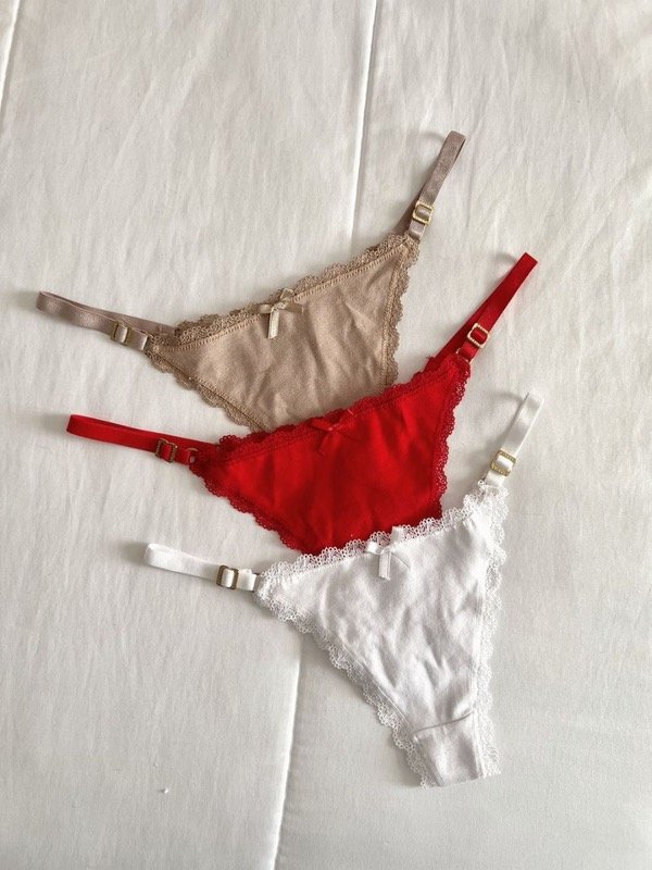 Producto - Tangaless regulables de algodón - Pack x3