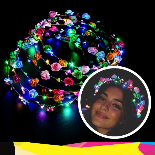 Producto - Corona flores led