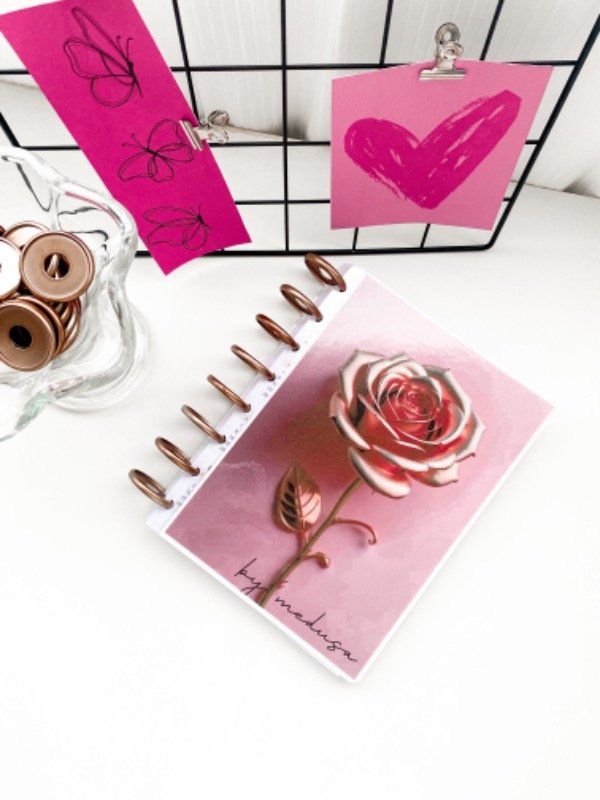 Producto - Cuaderno Flower Rose A5