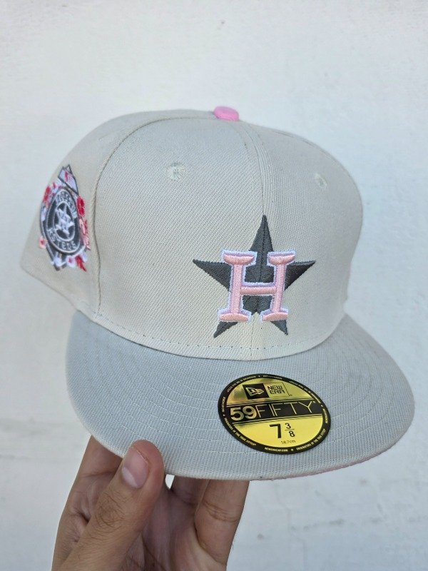 Houston Astros rose cream new era talla 7 3/8